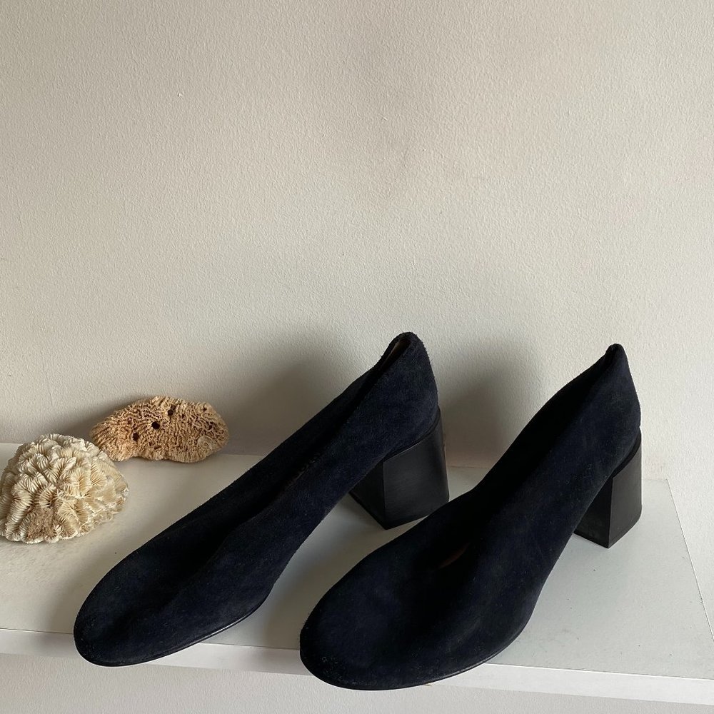 Suede Acne Mule